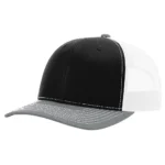 112 Trucker Snapback - OSFM - Black/ White/ Heather Grey