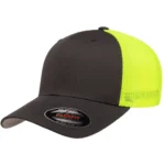 Trucker Fitted - 6511 - Charcoal/Neon Yellow