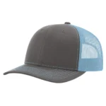 112 Trucker Snapback - OSFM - Charcoal/ Columbia Blue