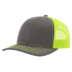 112 Trucker Snapback - OSFM - Charcoal/ Neon Yellow