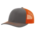 112 Trucker Snapback - OSFM - Charcoal/ Orange