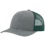 112 Trucker Snapback - OSFM - Heather Grey/ Dark Green