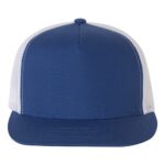 Flat Bill Trucker Snapback - Royal/ White