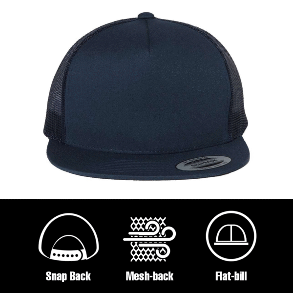 Flat Bill Trucker Snapback