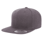 Flat Bill Classic Snap Back - Dark Heather