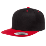 Flat Bill Classic Snap Back - Black/Red