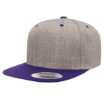 Flat Bill Classic Snap Back - Heather/Purple