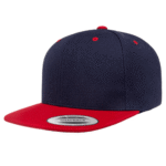 Flat Bill Classic Snap Back - Navy/Red