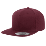 Flat Bill Classic Snap Back - Maroon