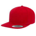 Flat Bill Classic Snap Back - Red